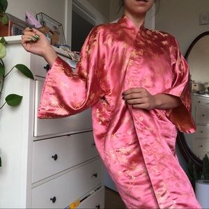 Vintage Pink and Gold Robe